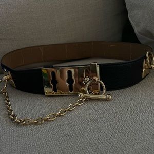 BCBG gold waist belt XS size